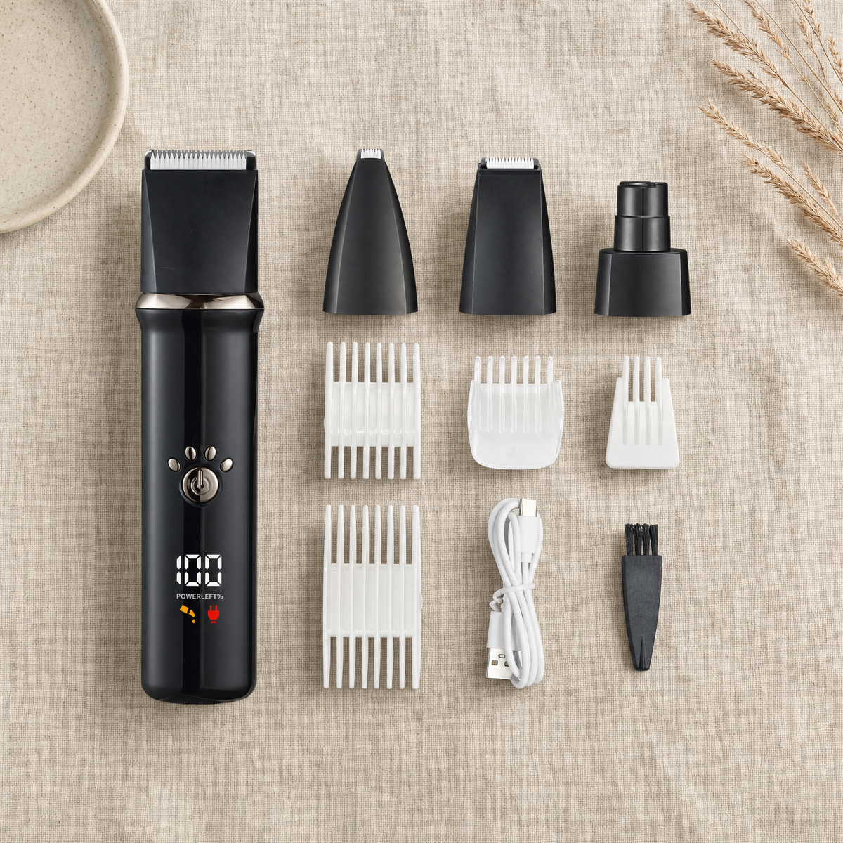 PAWNOVA™ GroomPro 4-in-1 – Professional Pet Grooming Kit