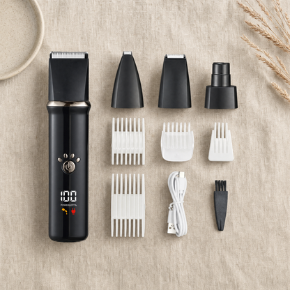 PAWNOVA™ GroomPro 4-in-1 – Professional Pet Grooming Kit