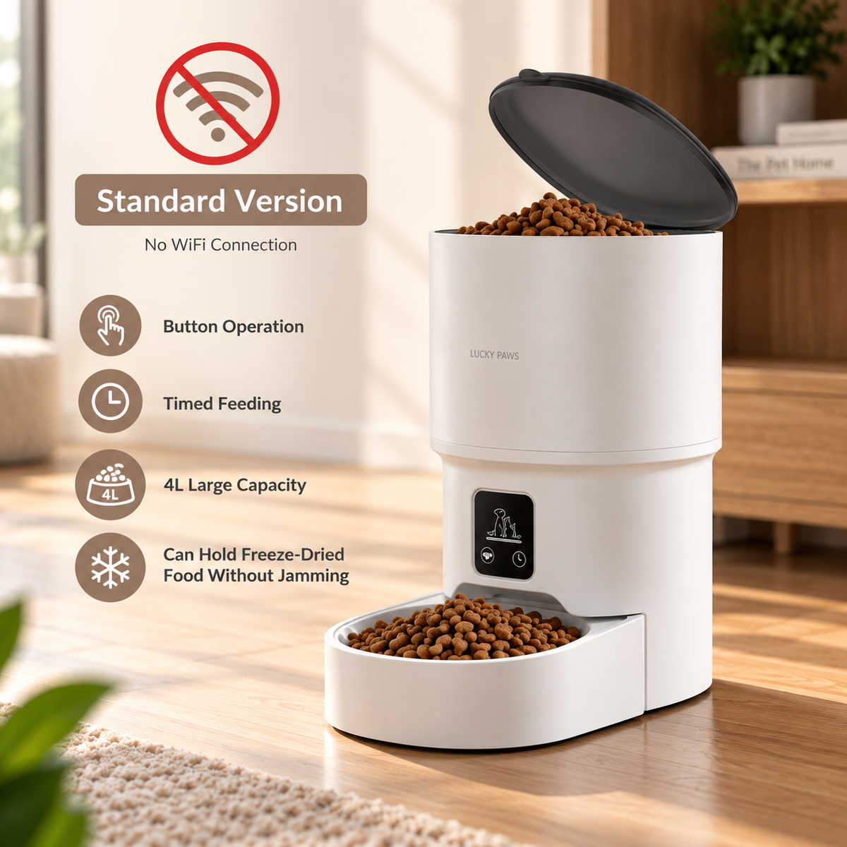 PAWNOVA™ SmartFeeder – Dispenser Automatico WiFi per Cani e Gatti