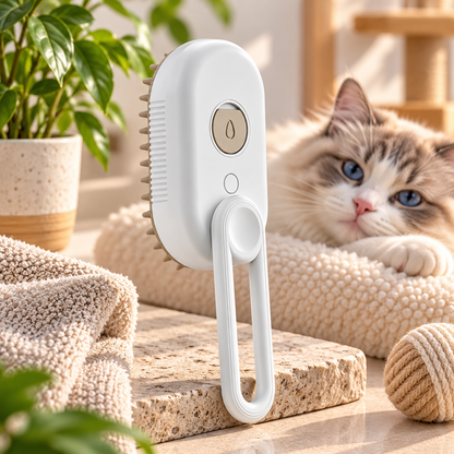 PawNova™ FurEase — Spazzola 3-in-1 a Vapore