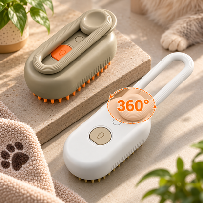 PawNova™ FurEase — Spazzola 3-in-1 a Vapore