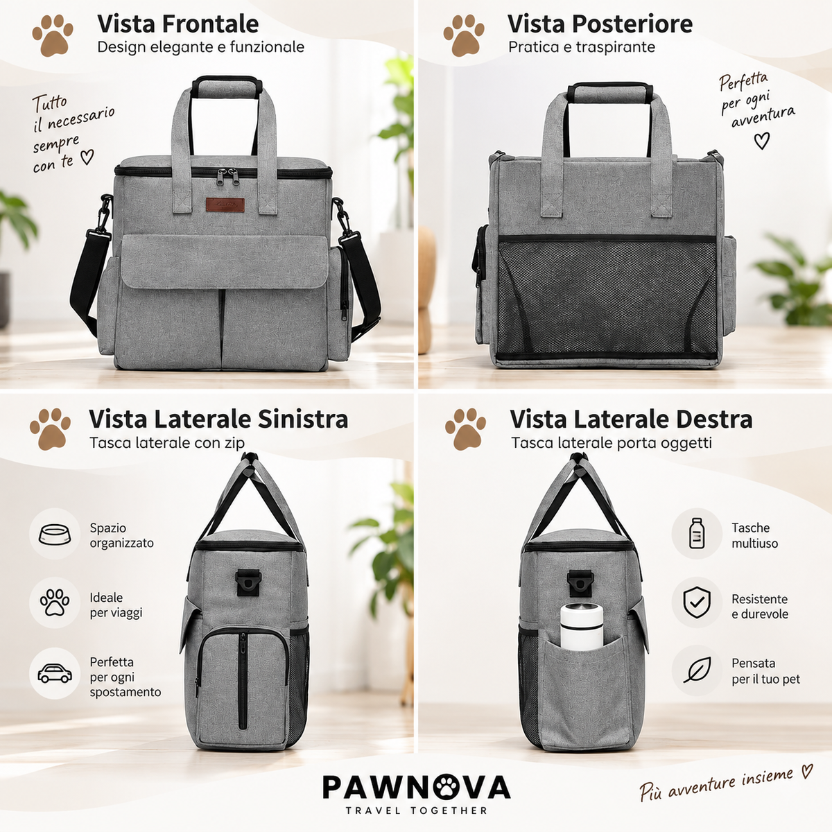 PAWNOVA TravelPaws™ – Kit da Viaggio per Cani